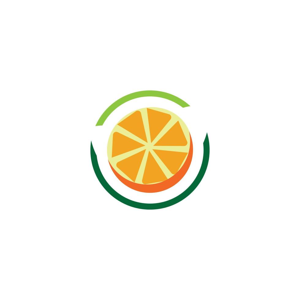 disegno di illustrazione dell'icona di vettore di progettazione di logo arancione