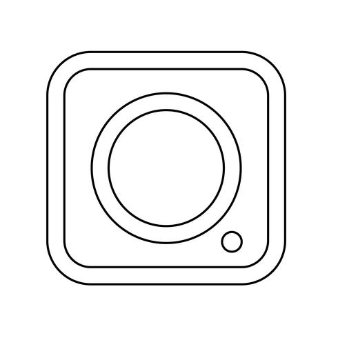 Segno dell&#39;icona della fotocamera vettore