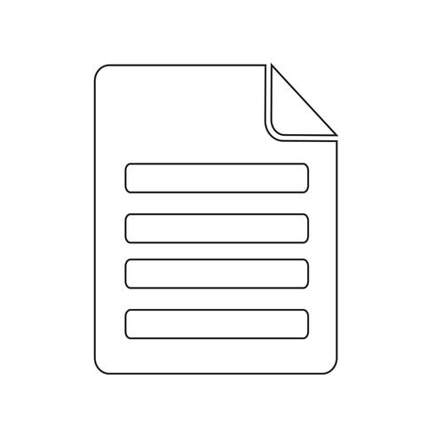 File icona illustrazione vettoriale