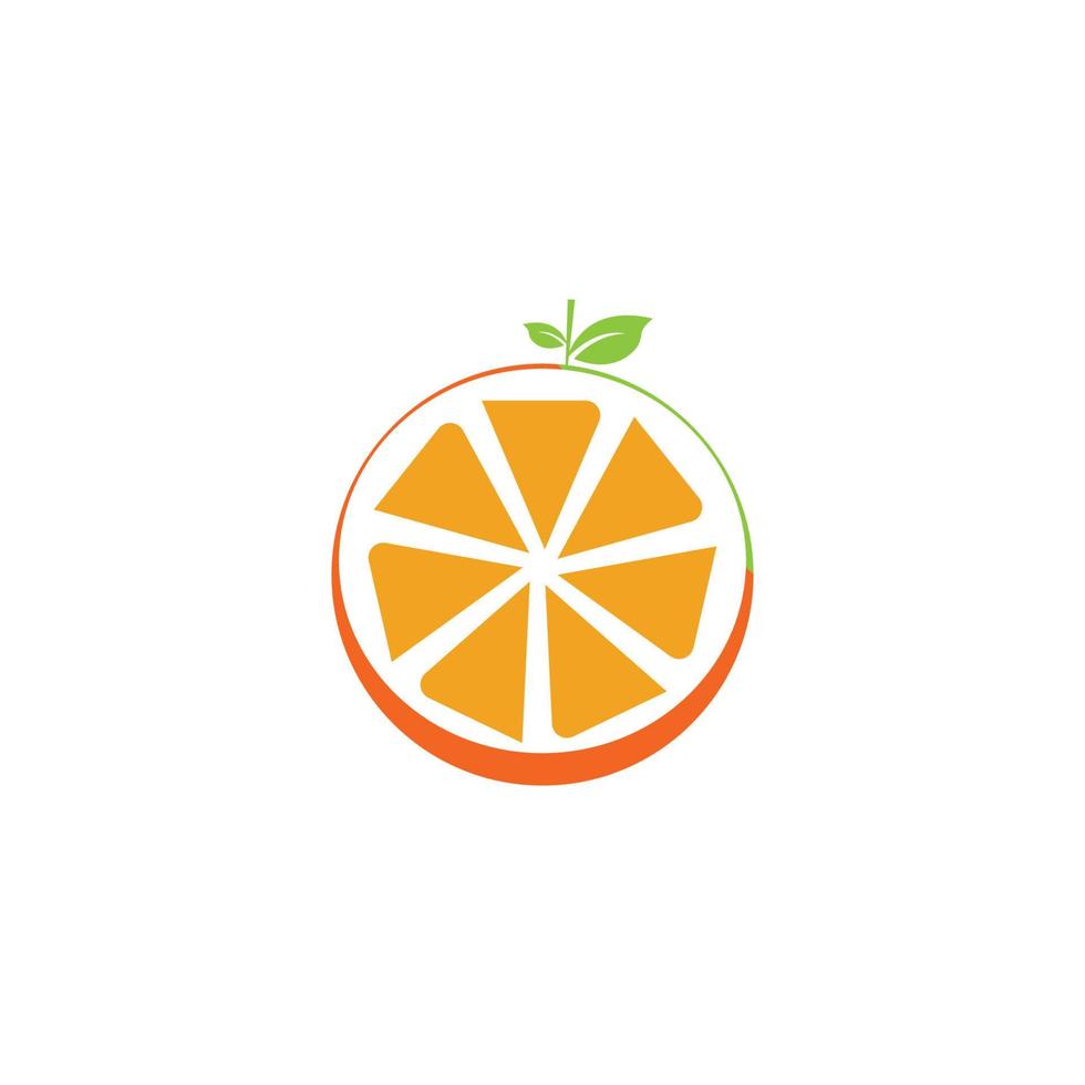 disegno di illustrazione dell'icona di vettore di progettazione di logo arancione