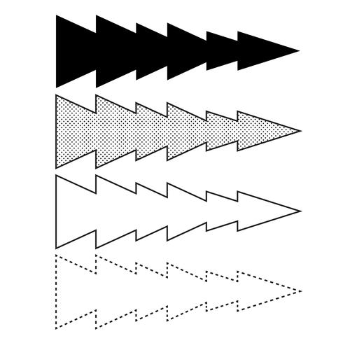 Illustrazione di icona freccia vettoriale