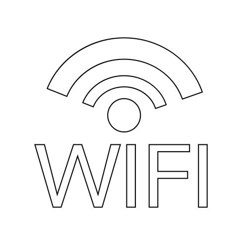 Illustrazione di vettore dell&#39;icona di WIFI