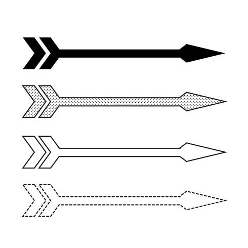 Illustrazione di icona freccia vettoriale