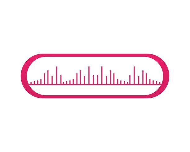 Wave Music nota simboli logo e icone vettore
