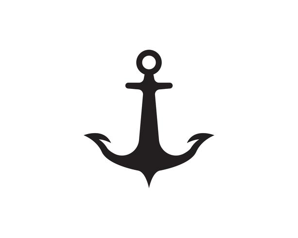 ancoraggio logo e simbolo icone vettoriali di modello