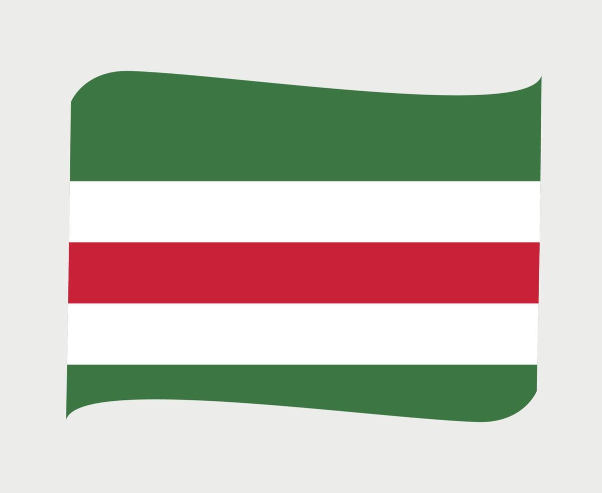 Repubblica cecena bandiera nazionale europa emblema simbolo icona illustrazione vettoriale elemento di design astratto