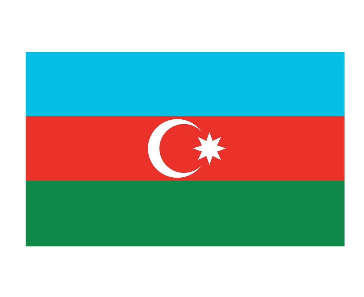 azerbaigian bandiera nazionale europa emblema simbolo icona illustrazione vettoriale elemento di design astratto