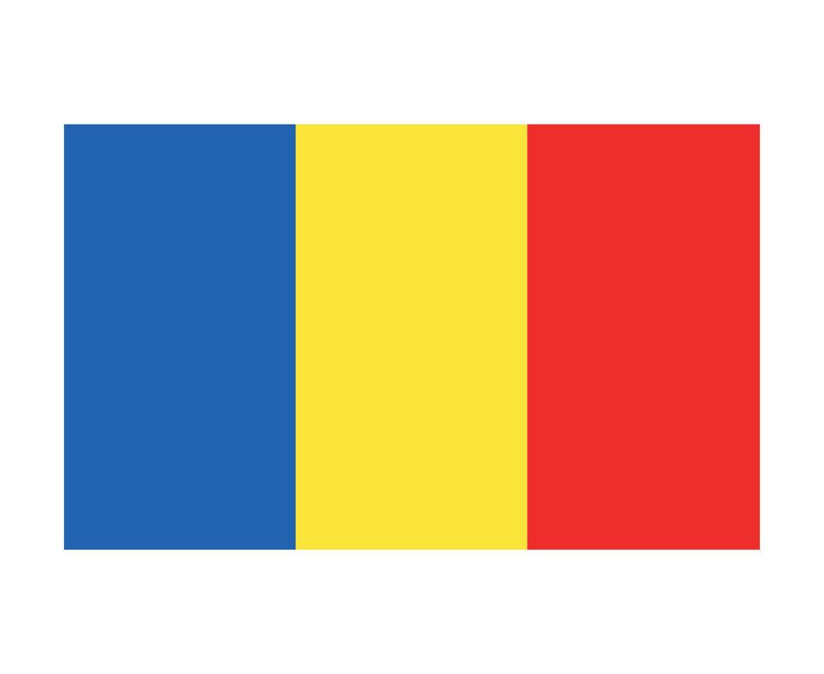Romania bandiera nazionale europa emblema simbolo icona illustrazione vettoriale elemento di disegno astratto