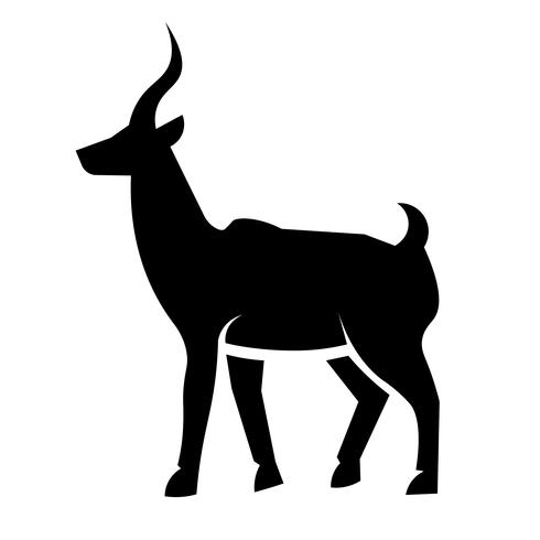 Vettore dell&#39;icona dell&#39;antilope