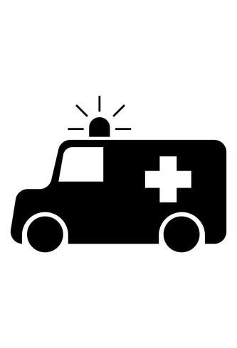 Vettore dell&#39;icona dell&#39;ambulanza