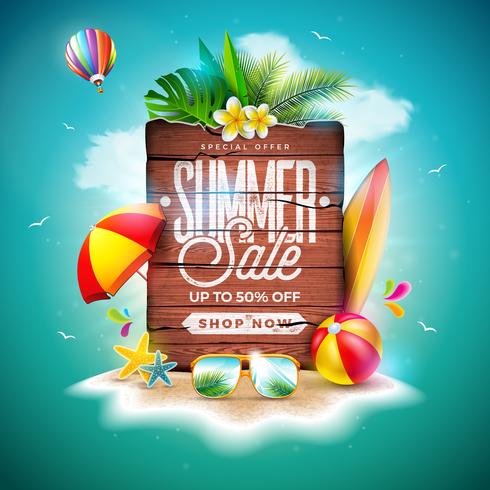 Summer Sale Design vettore