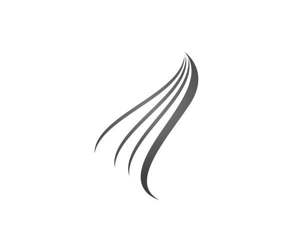 Icona di vettore di capelli e modello di logo