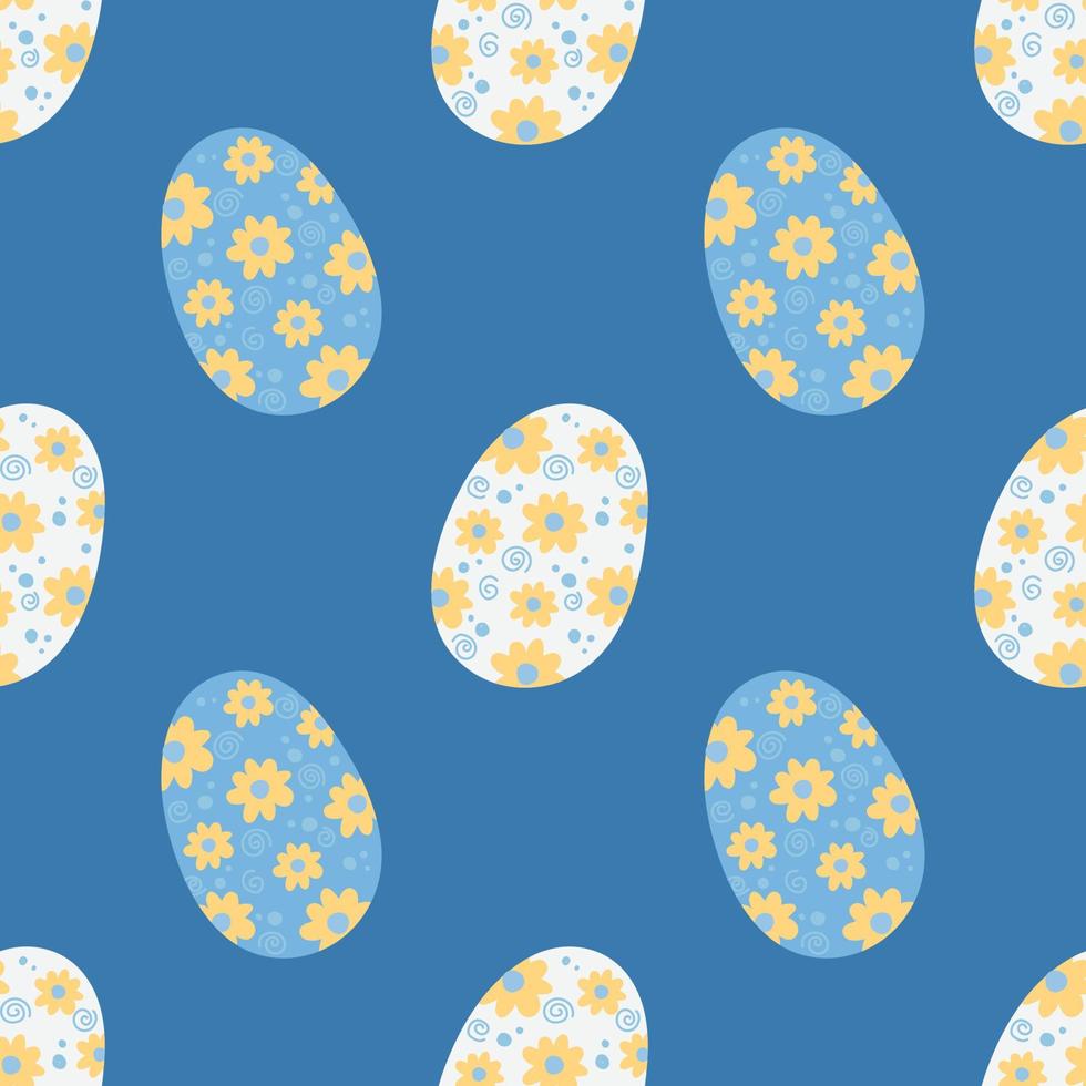 simpatiche uova si riempiono senza soluzione di continuità per il giorno di pasqua vettore