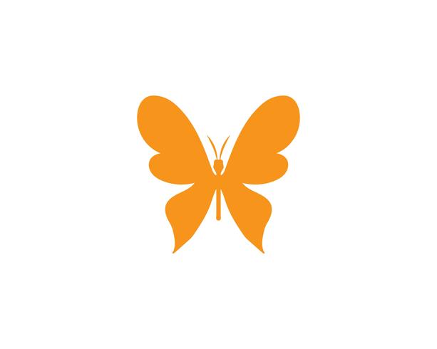Disegno dell&#39;icona di bellezza farfalla vettore