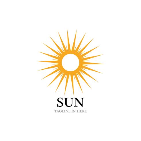Icona di illustrazione vettoriale di sole