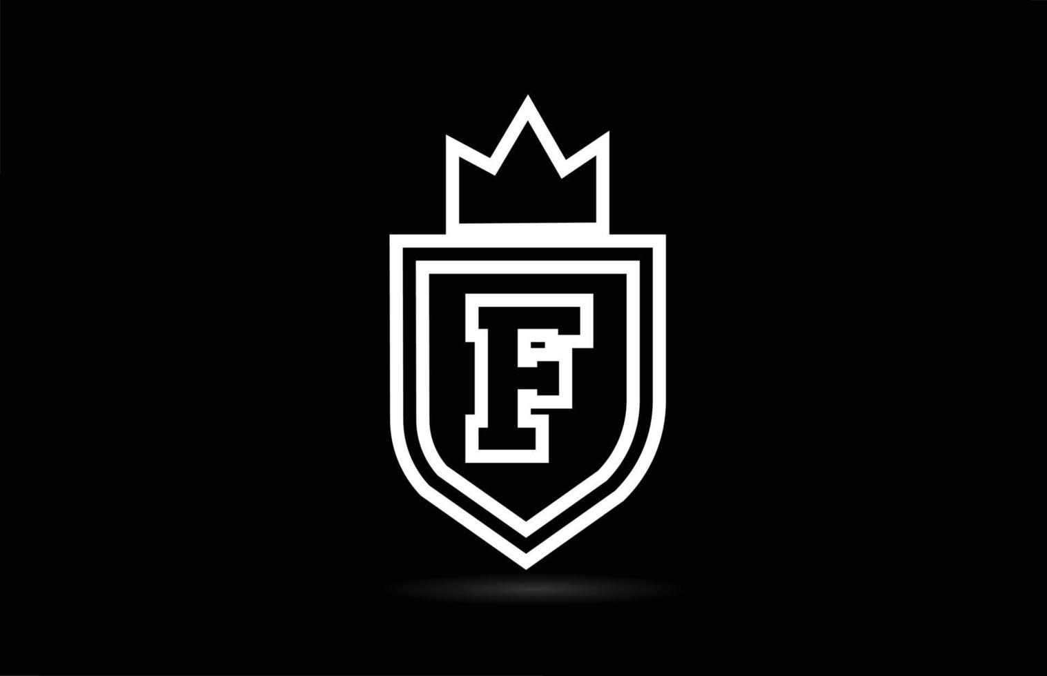 f alfabeto lettera logo icona design con le ali. modello creativo per affari e società in bianco e nero vettore