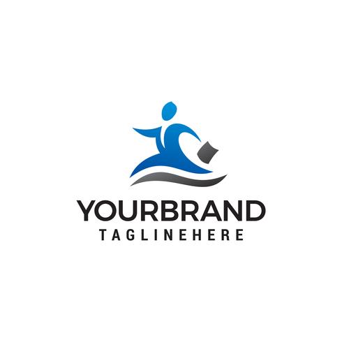 business persone logo design concetto modello vettoriale