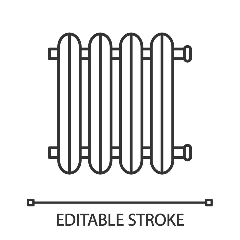 icona lineare del radiatore vettore