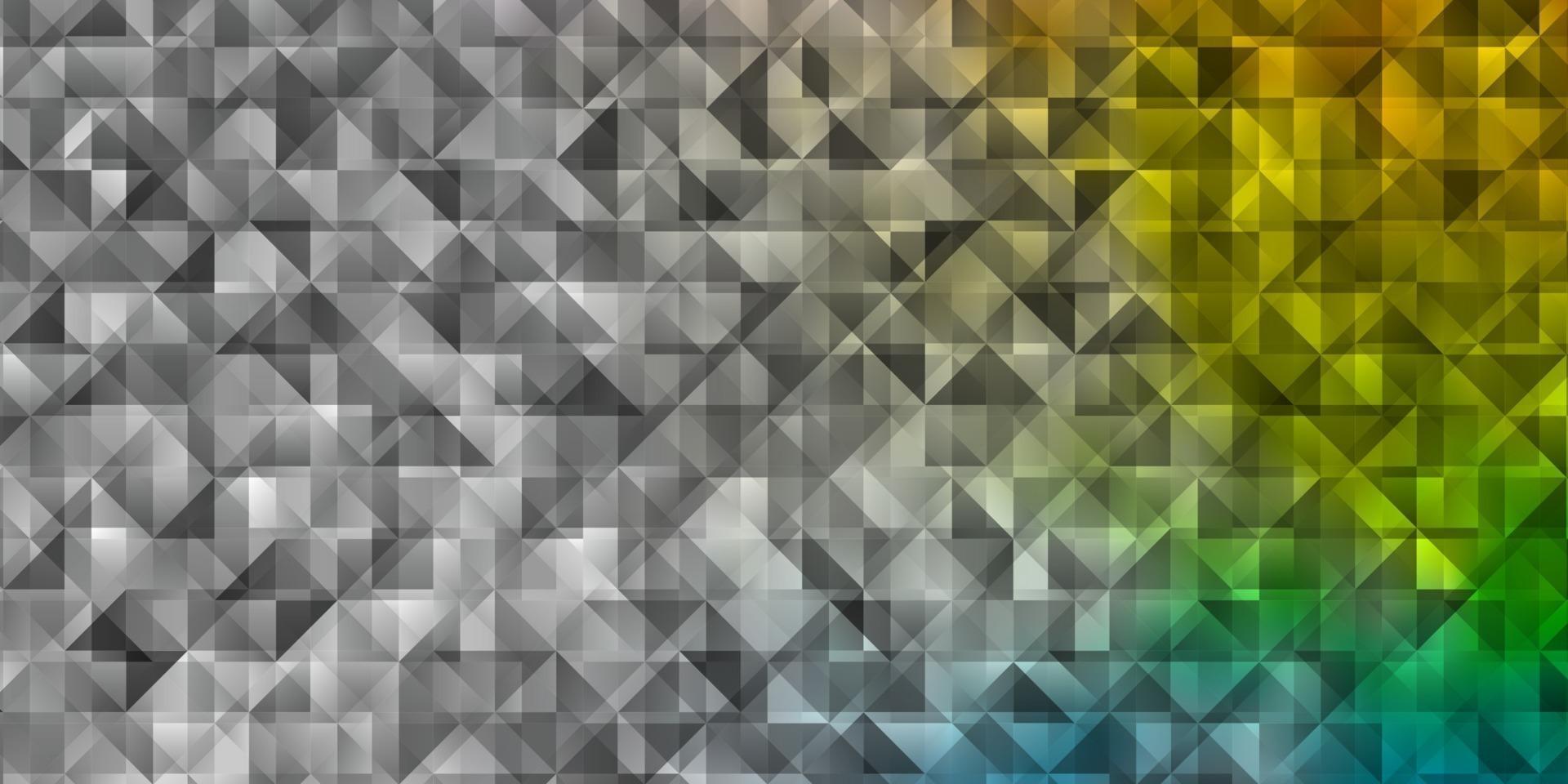 modello vettoriale multicolore chiaro con cristalli, triangoli.