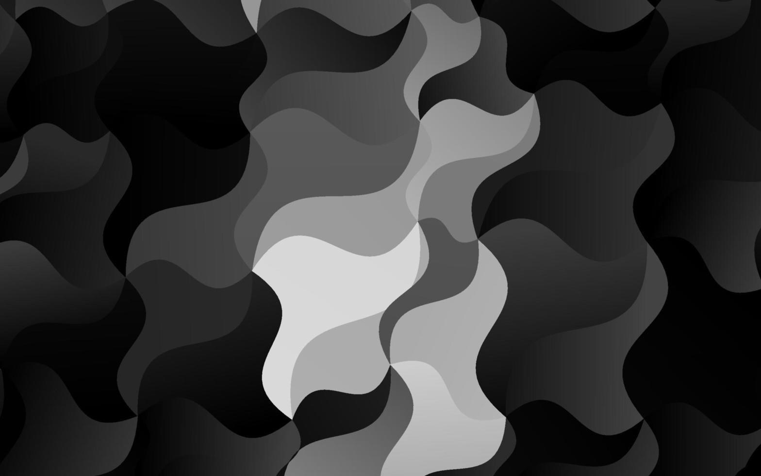 argento scuro, modello vettoriale grigio con forme di bolle.
