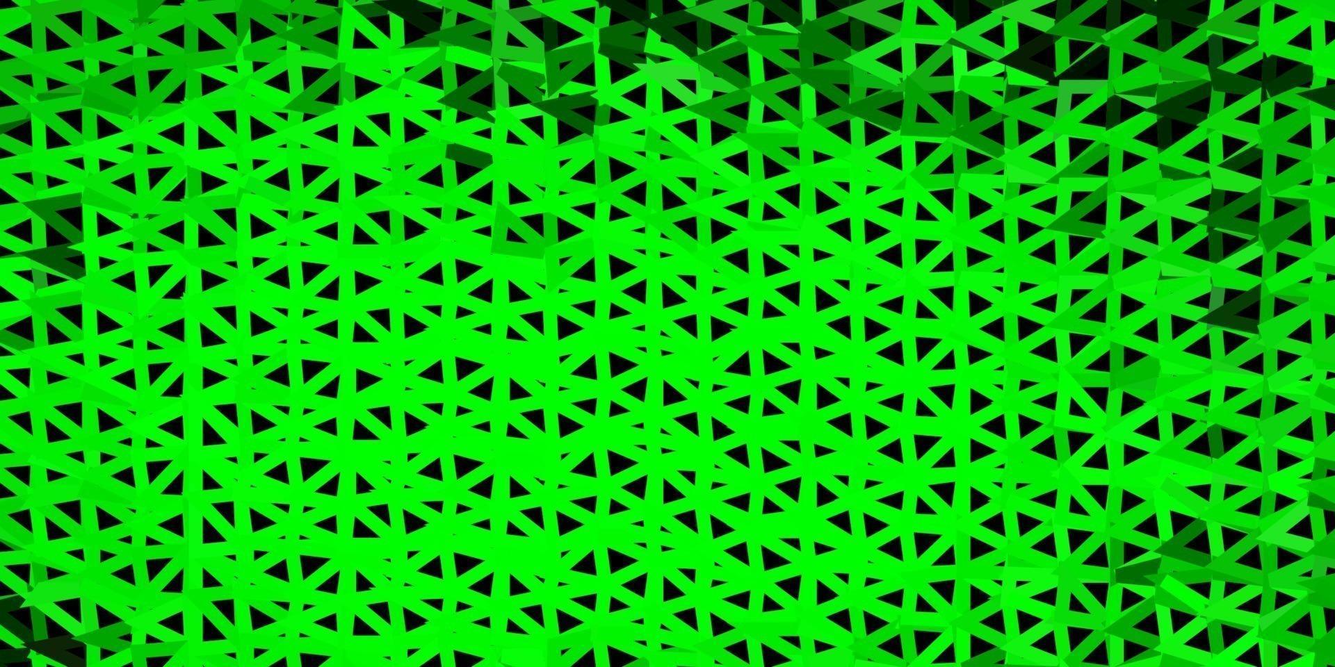 trama di triangolo astratto vettoriale verde chiaro, giallo.