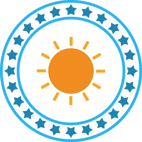 Icona del sole vettoriale