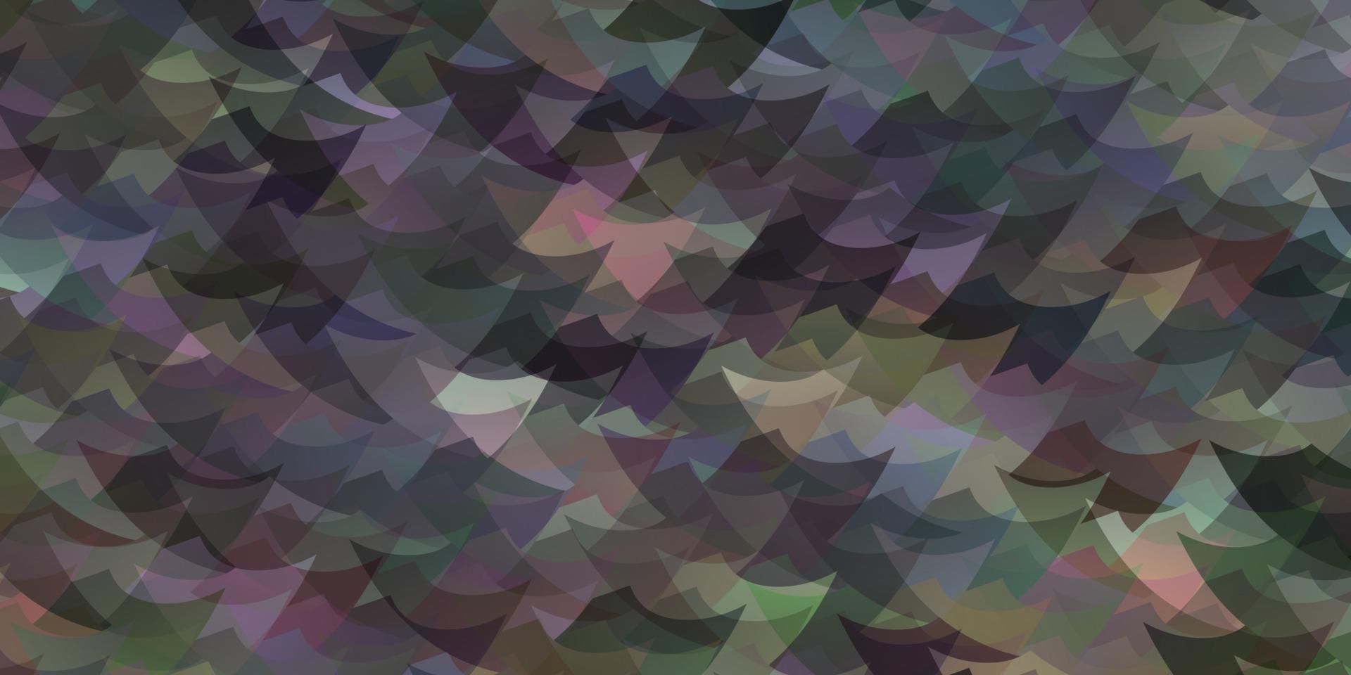 sfondo vettoriale multicolore chiaro con triangoli.