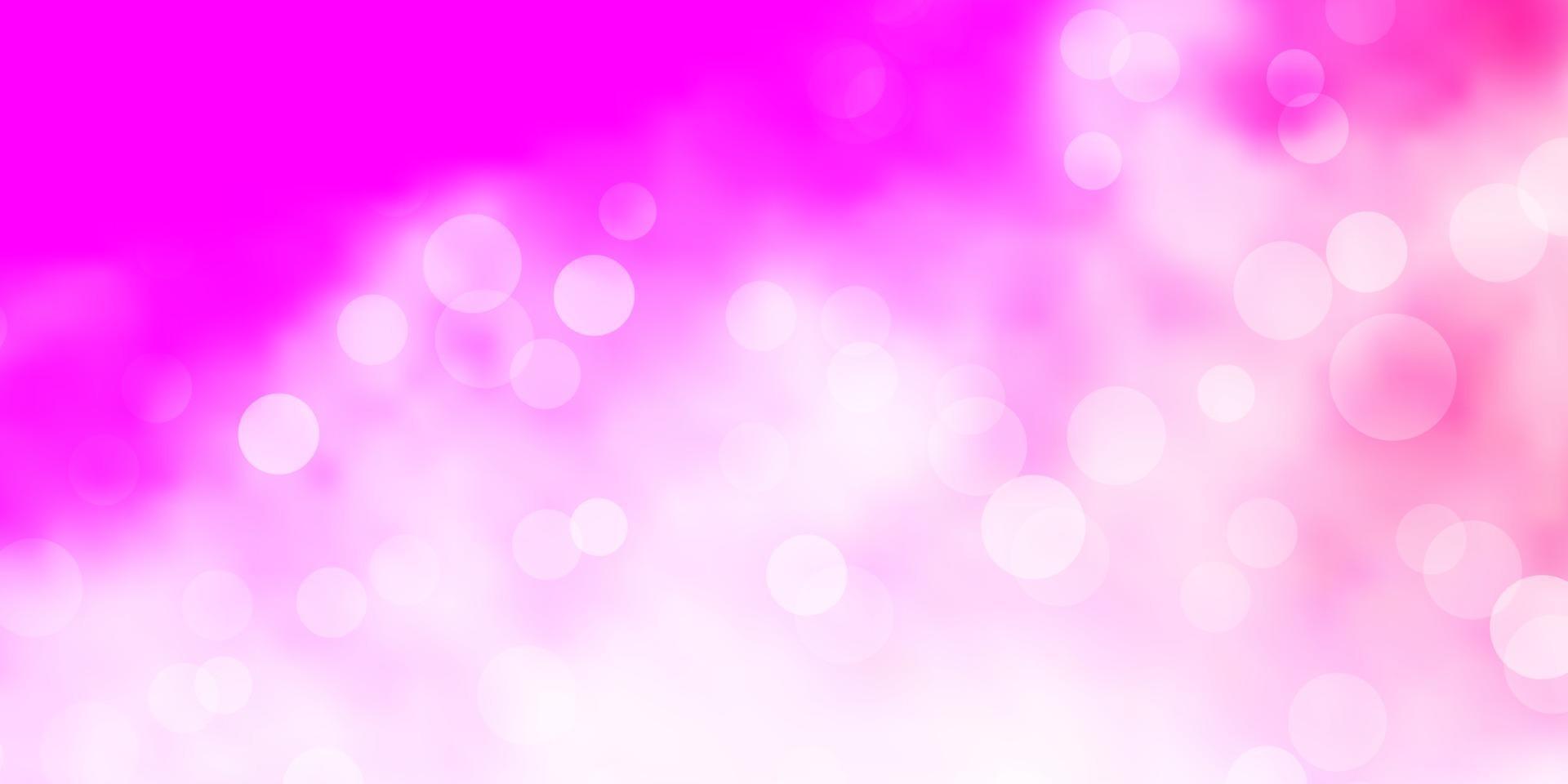 modello vettoriale viola chiaro, rosa con cerchi.