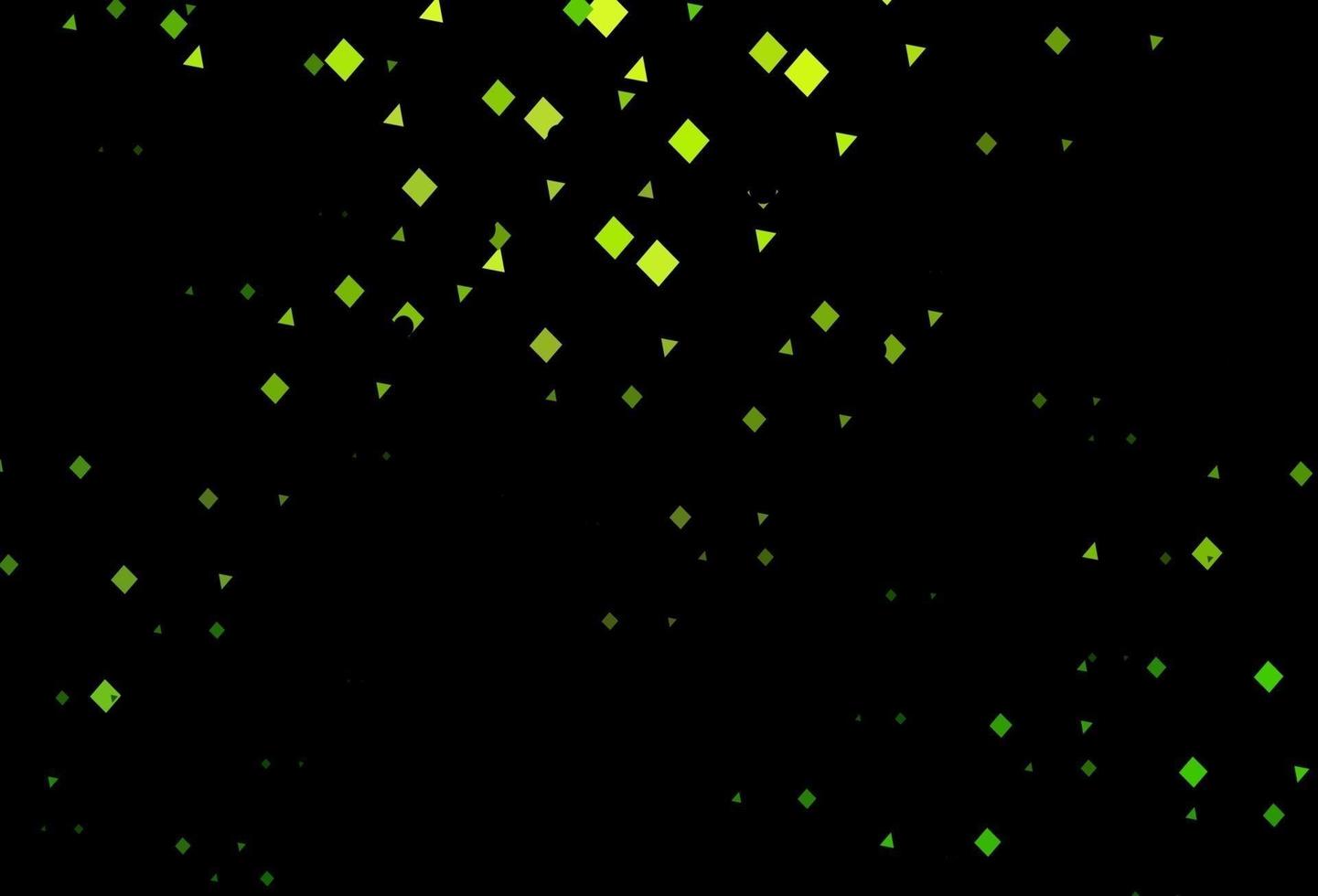 sfondo vettoriale verde scuro con linee, cerchi, rombi.