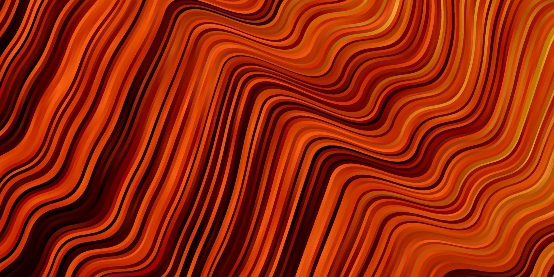 trama vettoriale arancione scuro con curve.