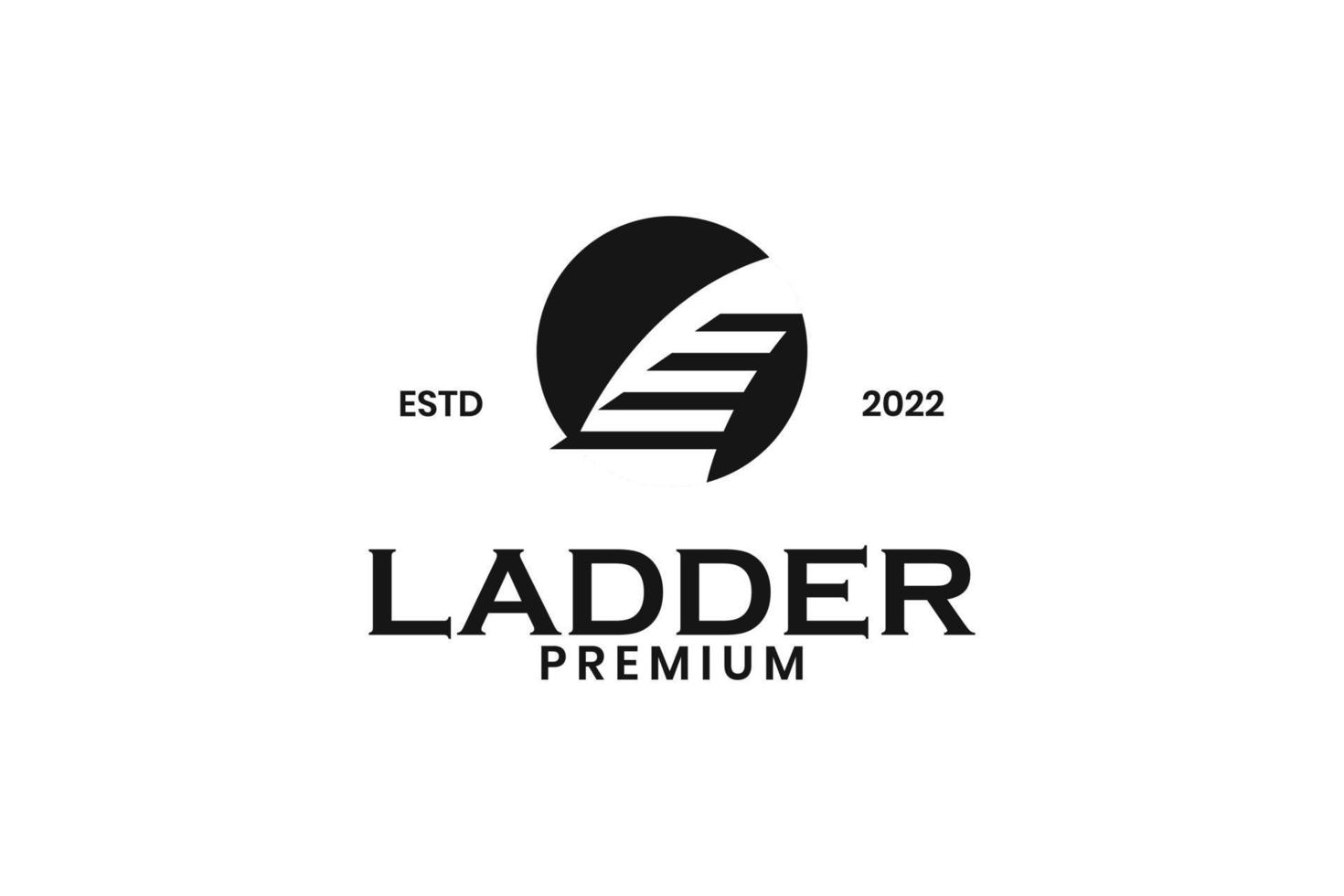 design del logo dell'icona della scala della scala per le imprese vettore