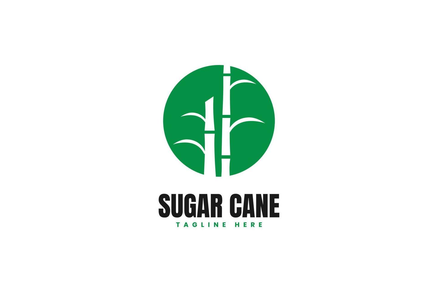 vettore di progettazione del logo della canna da zucchero