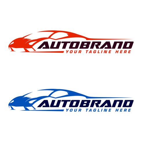 Modello di progettazione logo Autosport vettore