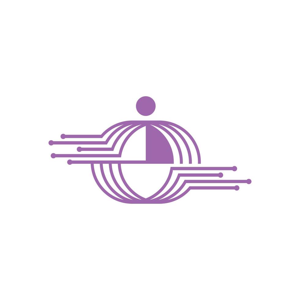 lettera e software tecnologia digitale logo vettoriale