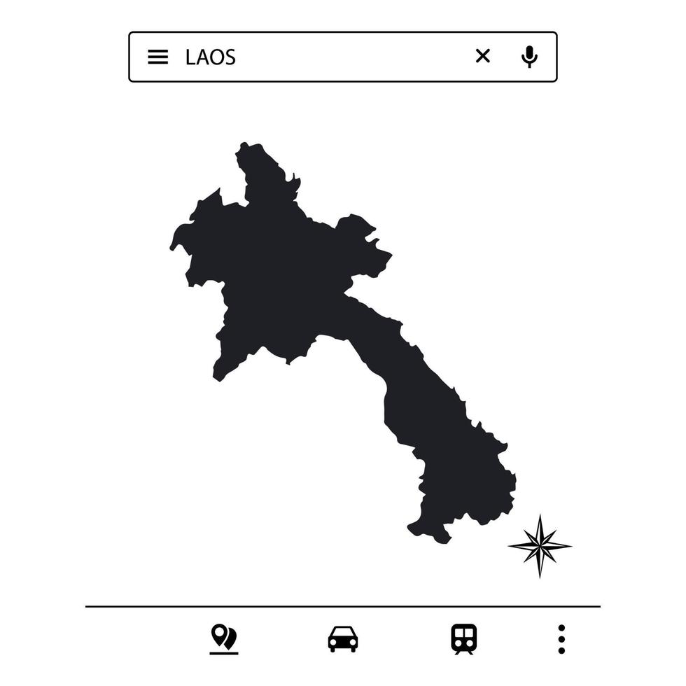 icona asia mappa di vettore isolato eps10