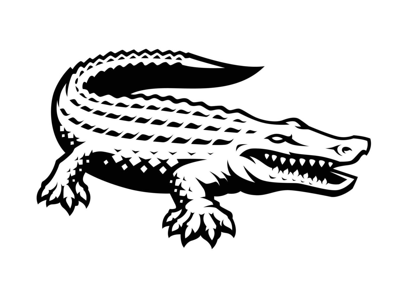 mascotte vettoriale alligatore