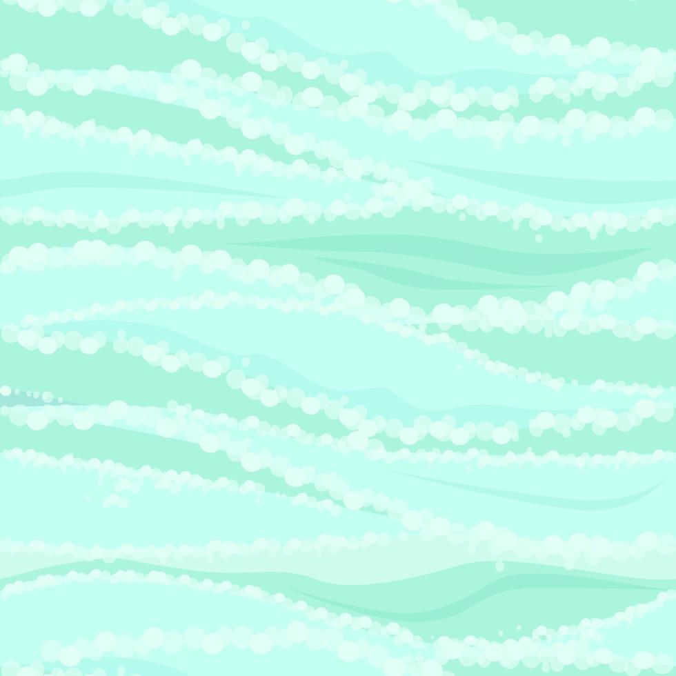 modello di acqua di mare o fiume strutturato senza cuciture. sfondo di onde blu marine con schiuma. vettore