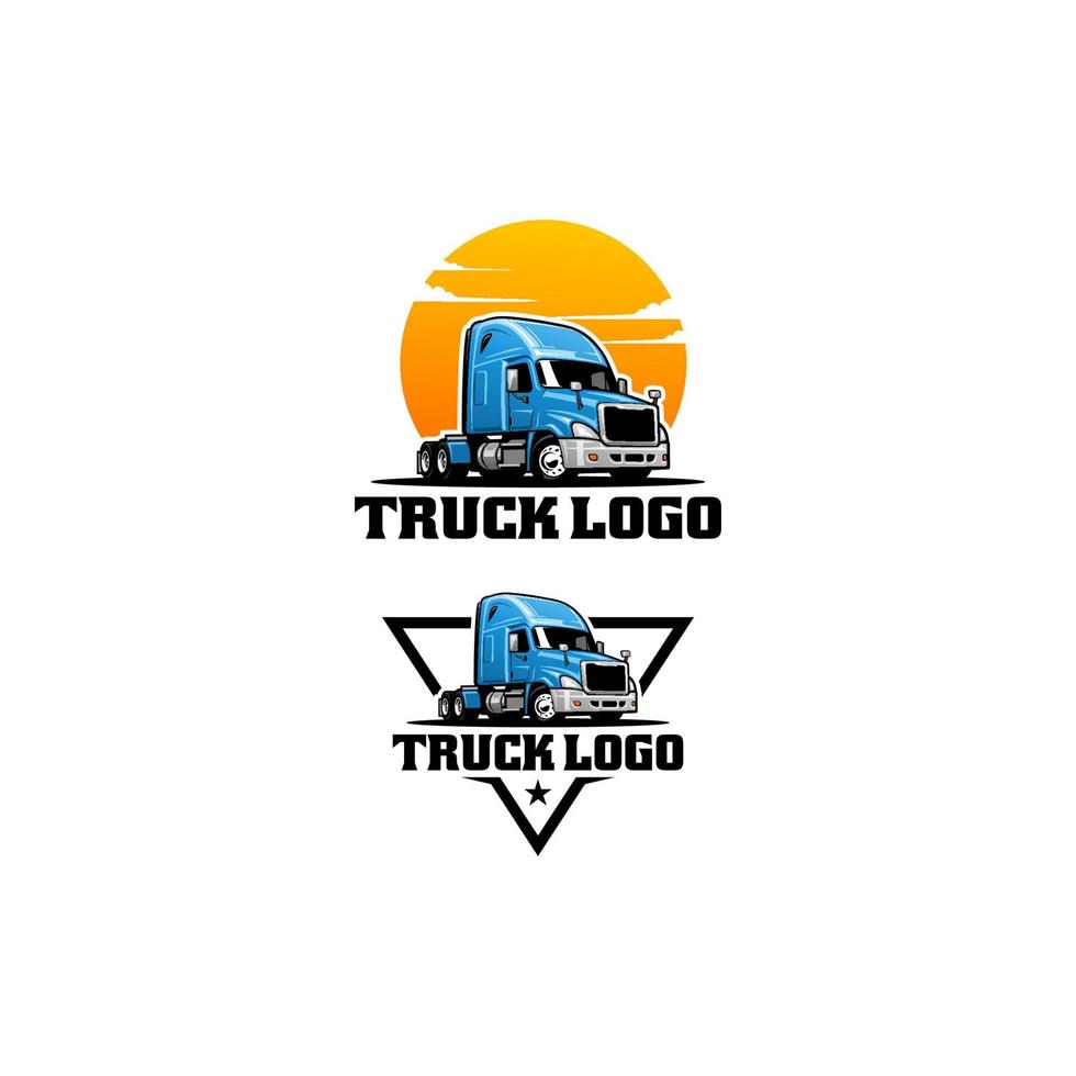 modello di logo del camion vettore