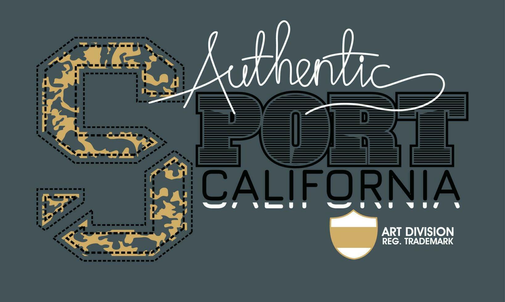 sport california elemento di moda uomo design e ispirazione lettering mani arte slogan citazione motivazionale tipografia graphic design.illustrazione vettoriale. vettore