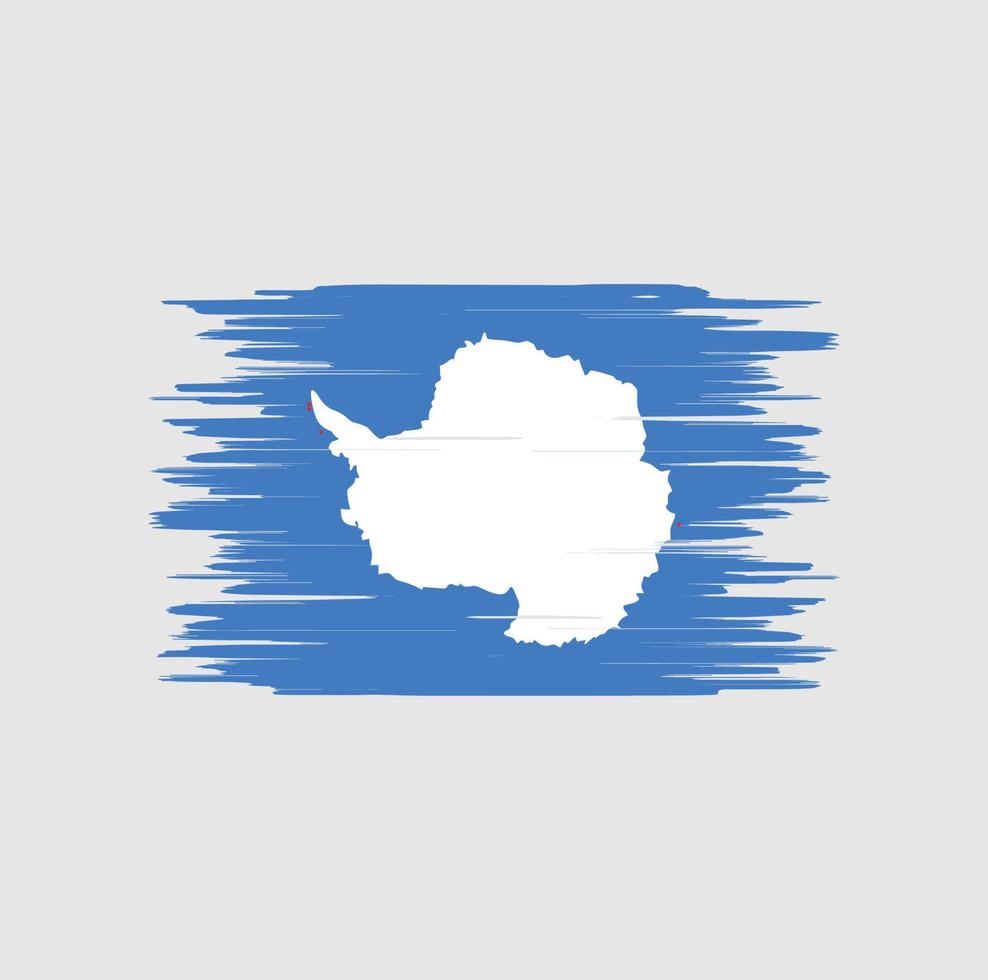 pennellata bandiera antartide, bandiera nazionale vettore