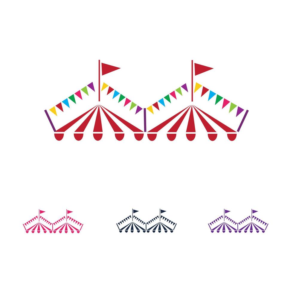 vettore del logo del circo