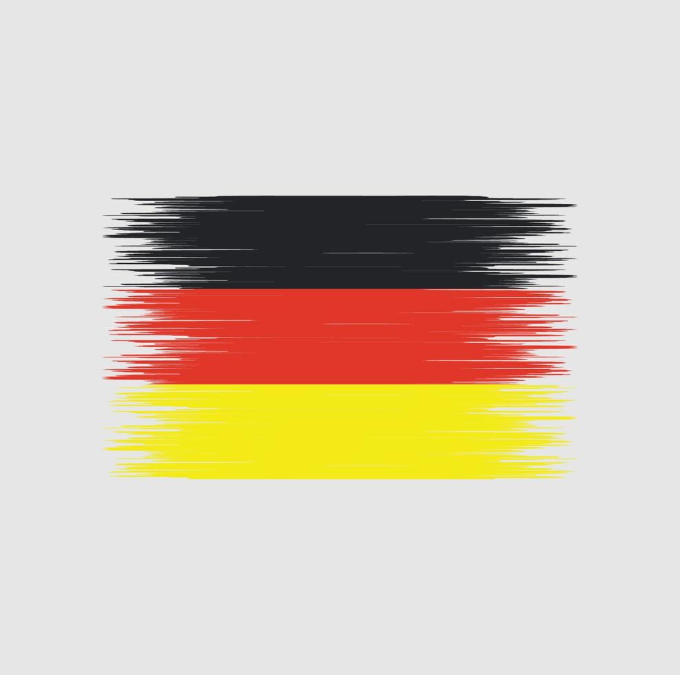 pennellata bandiera germania, bandiera nazionale vettore