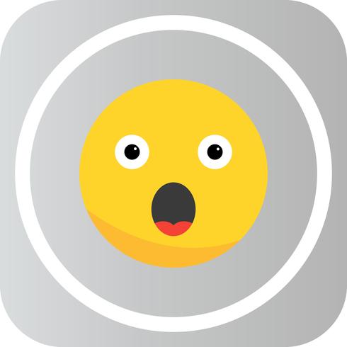 Icona di Emoji di sorpresa vettoriale