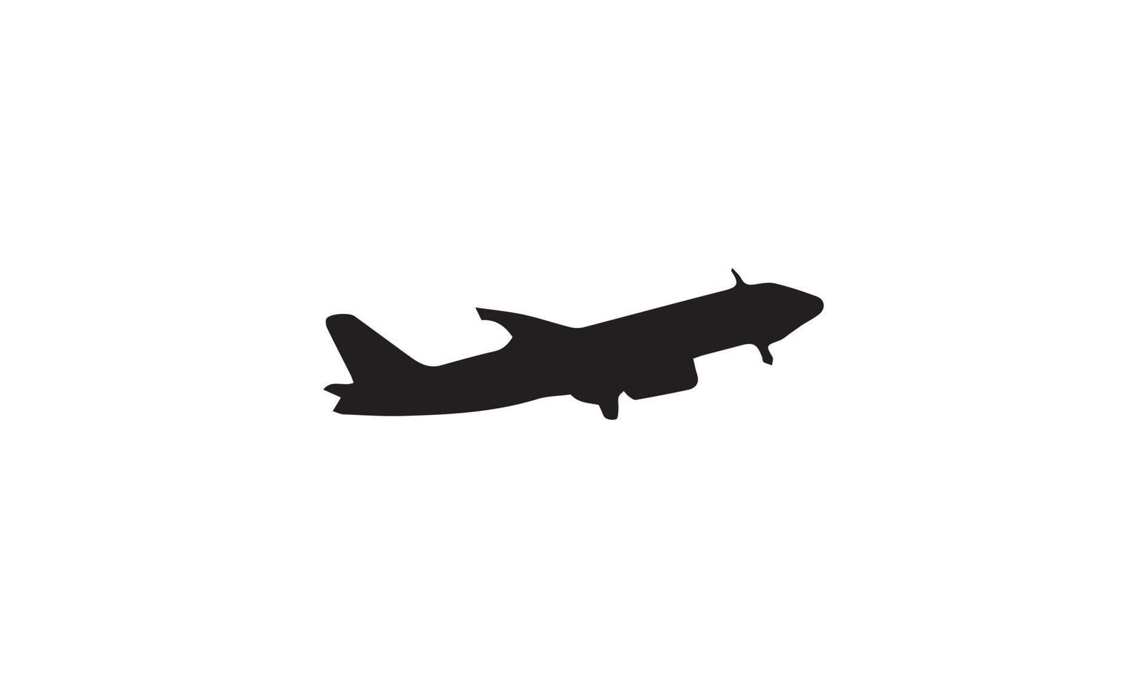 disegno dell'illustrazione di vettore dell'aeroplano in bianco e nero
