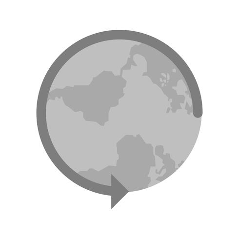 Vector Round The World Icon