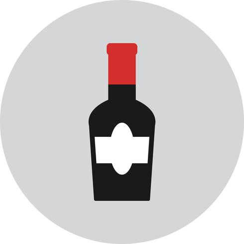 Icona della bottiglia di vino di vettore