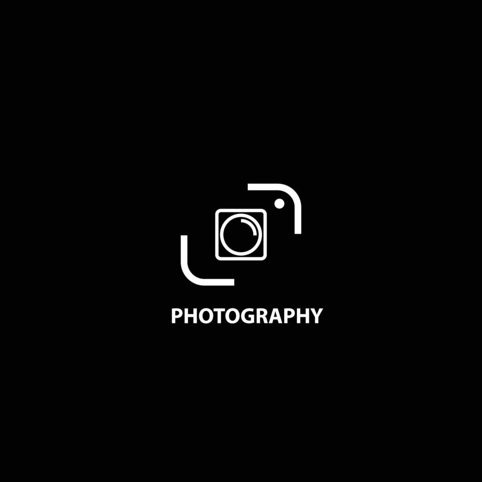 semplice illustrazione del logo di fotografia vettore