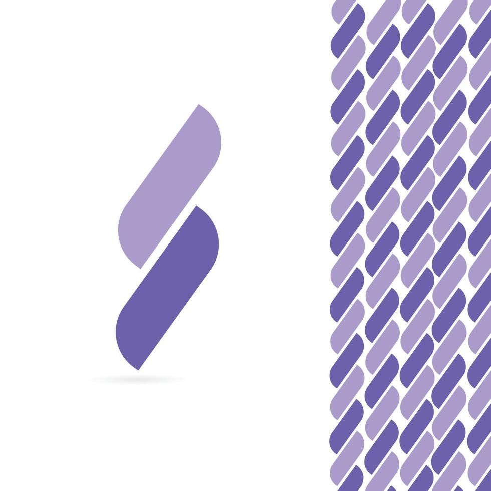 modello gratuito di vettore di logo della lettera moderna s