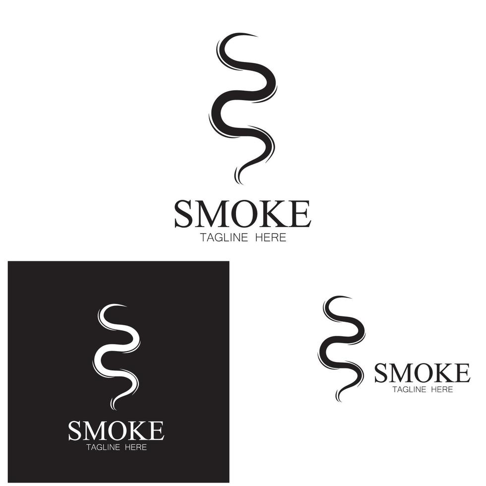 illustrazione del logo dell'icona del vapore di fumo isolata su sfondo bianco icone di vaporizzazione dell'aroma. odora l'icona della linea vettoriale aroma caldo puzza o simboli di vapore di cottura che odorano o vapori