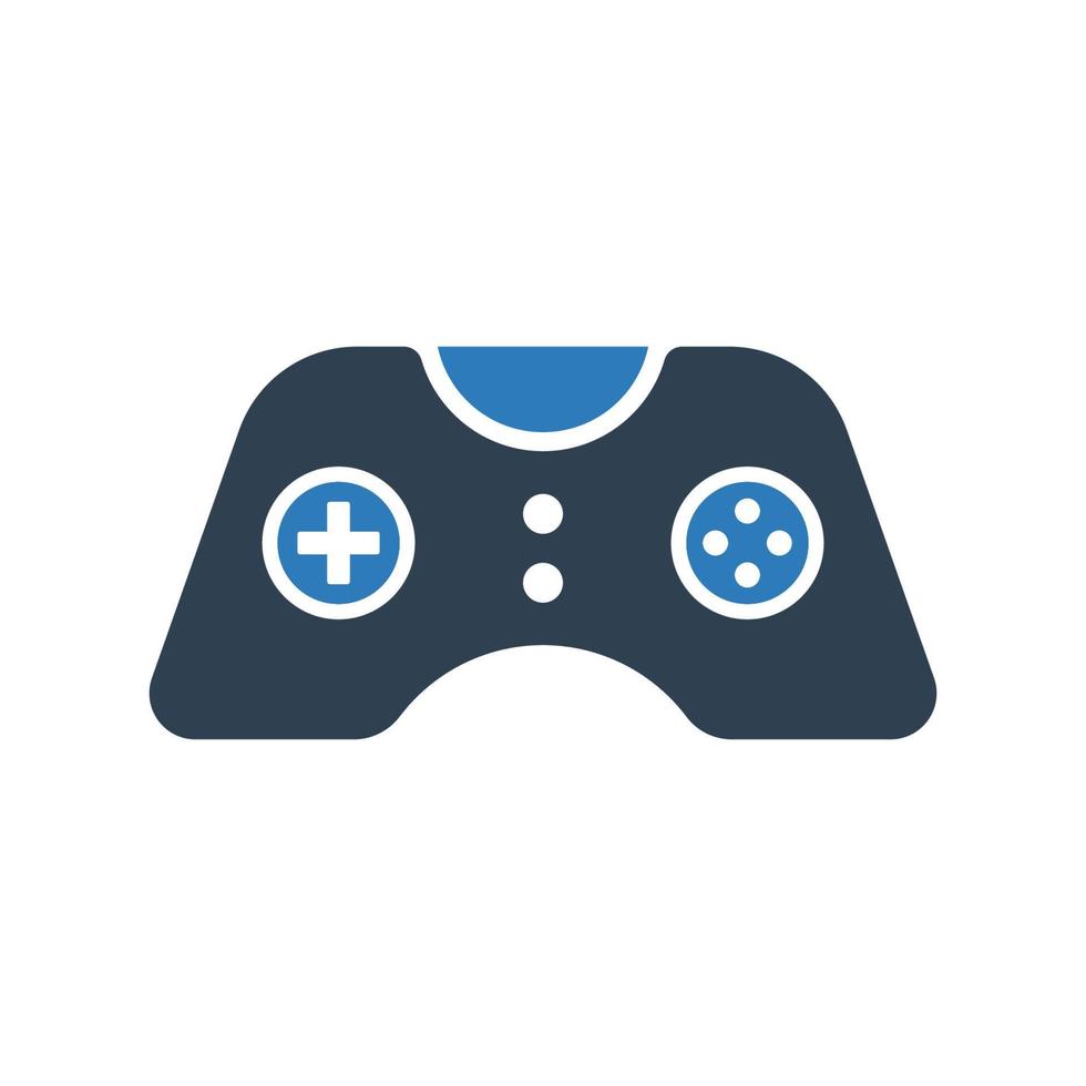 icona del game pad, simbolo del game pad per il tuo sito web, logo, app, design dell'interfaccia utente vettore